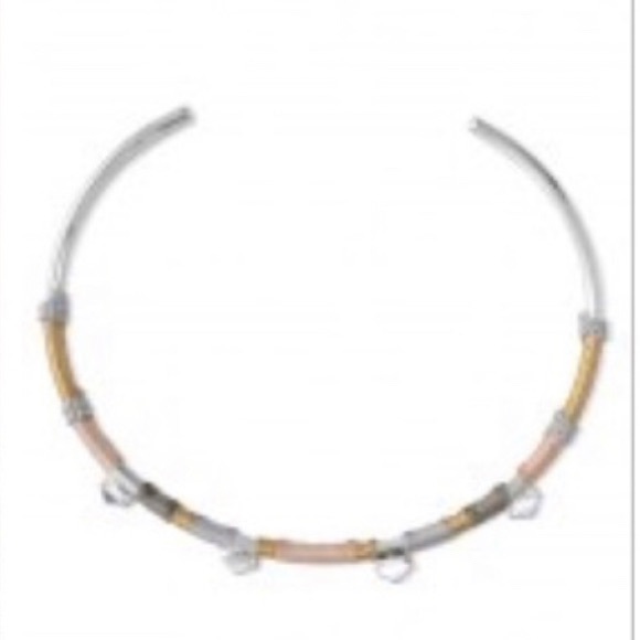 STELLA & DOT BLUSH SILVER COLOR BLOCK CUFF - Picture 3 of 6